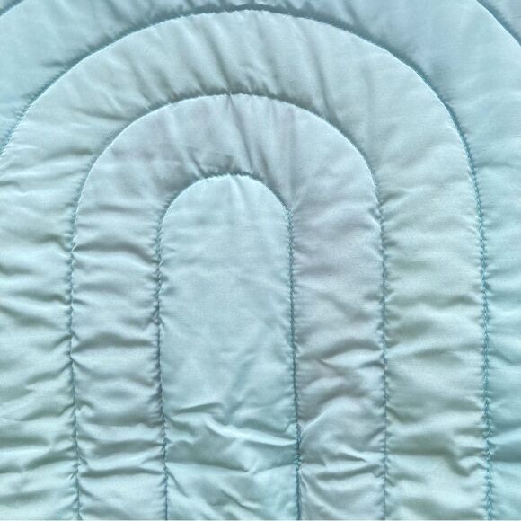 RAINBOW Tummy Time ITZY RITZY Soft Quilted Mat for Baby Toddler 5 x 3 x 0.5 in - Picture 4 of 13